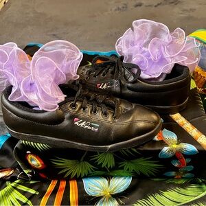 Vintage‎ L.A. Gear 1994 Wms Black Low Top Shock Absorbent Retro Sneakers 8.5